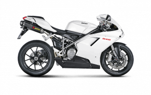 Akrapovic Slip-on Line Carbon Einddemper zonder E-keur Ducati 848 / Evo 2008 - 2014